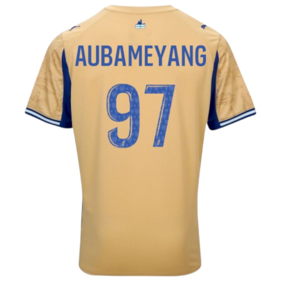 Maillot Kit Enfant OM Fourth 2025 2026 Aubameyang – Image 2