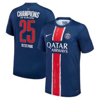 Maillot PSG Champions D’Europe 2025 1 Etoile