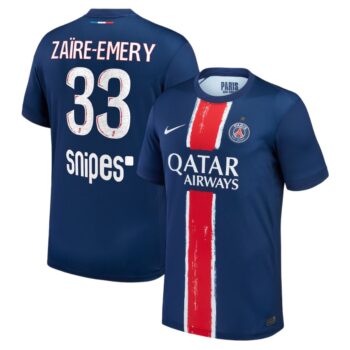 Maillot PSG Domicile 2024 2025 Zaire Emery 1 Etoile