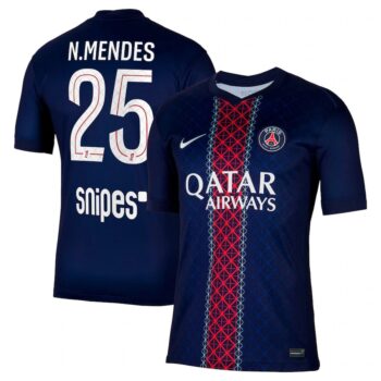 Maillot PSG Domicile 2025 2026 Mendes