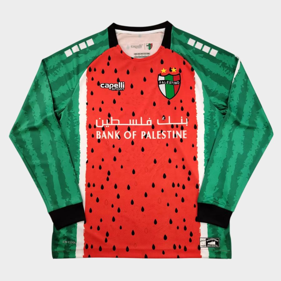 Maillot Palestine CL 2025 2026 Third Rouge Manches Longues