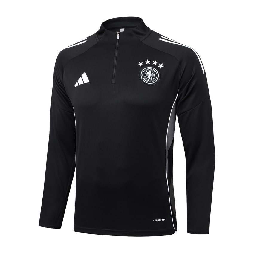 Survetement Allemagne Training 2025 2026 Noir Blanc – Image 2