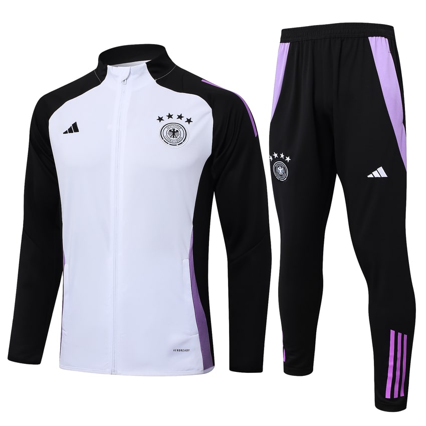 Survetement Allemagne Veste 2024 2025 Blanc