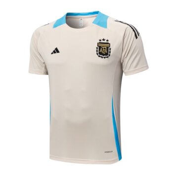 Alternative view of Ensemble Maillot Short Argentine 2024 2025 Beige