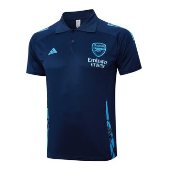 Alternative view of Survetement Arsenal Polo 2024 2025 Bleu
