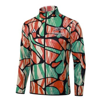 Alternative view of Survetement Arsenal Veste 2024 2025 Rouge Vert