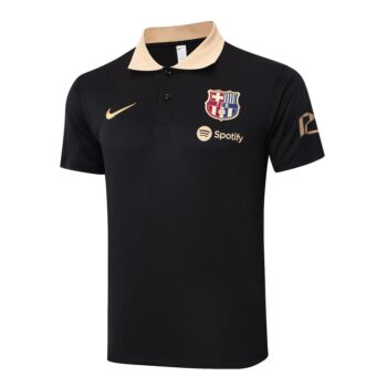 Alternative view of Survetement Barca Polo 2024 2025 Noir Beige
