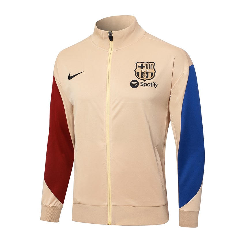 Survetement Barca Veste 2024 2025 Beige – Image 2