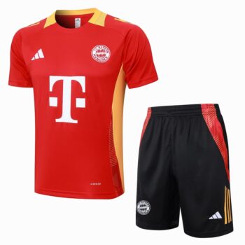 Ensemble Maillot Short Bayern Munich 2024 2025 Rouge Clair