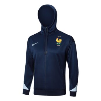 Alternative view of Survetement Equipe de France Sweat 2024 2025 Bleu Foncé