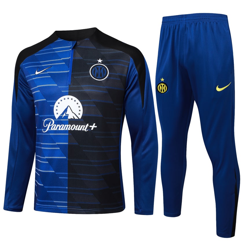 Survetement Inter Milan Training 2024 2025 Bleu Noir