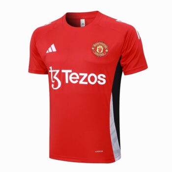 Alternative view of Ensemble Maillot Short Manchester United 2024 2025 Rouge Clair