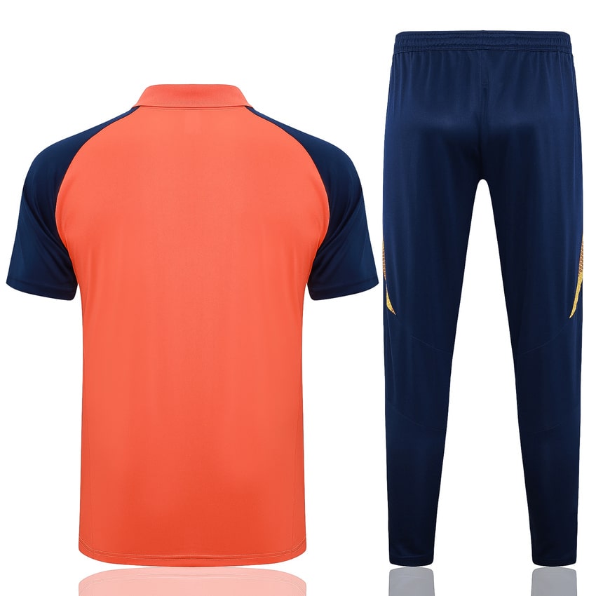 Survetement Manchester United Polo 2024 2025 Orange – Image 4