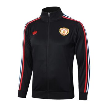 Alternative view of Survetement Manchester United Veste 2024 2025 Noir Sombre