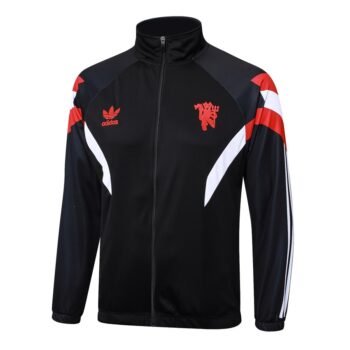 Alternative view of Survetement Manchester United Veste 2024 2025 Noir Foncé