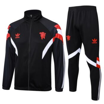 Survetement Manchester United Veste 2024 2025 Noir Foncé