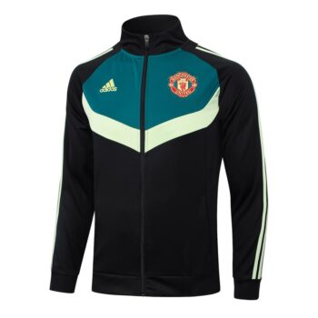 Alternative view of Survetement Manchester United Veste 2024 2025 Noir Vert