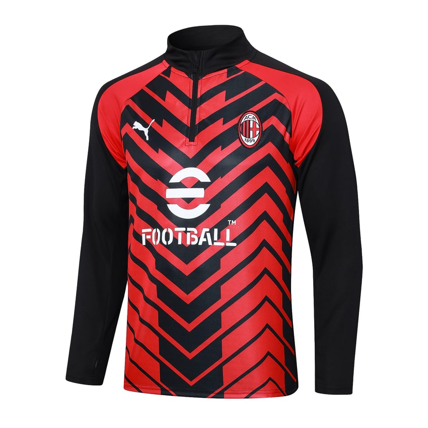 Survetement Milan AC Training 2023 2024 Rouge Noir – Image 2