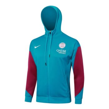 Alternative view of Survetement PSG Sweat 2024 2025 Bleu Ciel Rouge