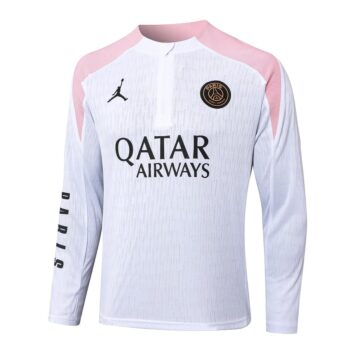 Alternative view of Survetement PSG Training 2024 2025 Blanc Rose