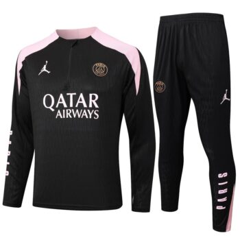 Survetement PSG Training 2024 2025 Noir Rose