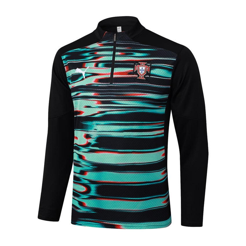 Survetement Portugal Training 2024 2025 Vert Noir – Image 2