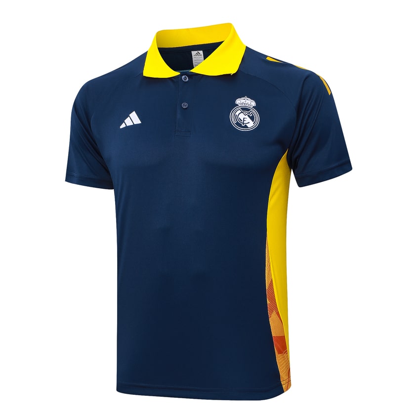 Survetement Real Madrid Polo 2024 2025 Bleu Jaune – Image 2