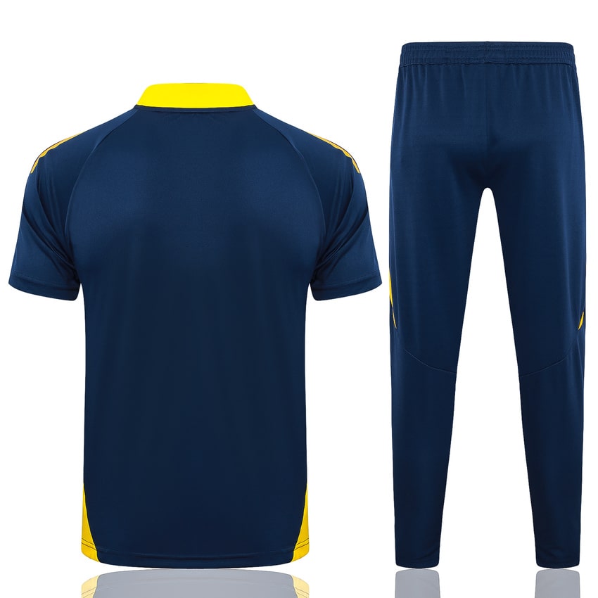 Survetement Real Madrid Polo 2024 2025 Bleu Jaune – Image 4