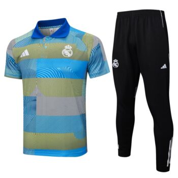 Survetement Real Madrid Polo 2025 2026 Bleu Vert