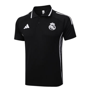 Alternative view of Survetement Real Madrid Polo 2025 2026 Noir Sombre
