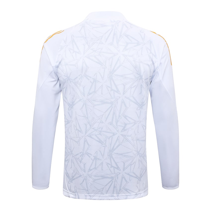 Survetement Real Madrid Training 2024 2025 Blanc Motif – Image 3