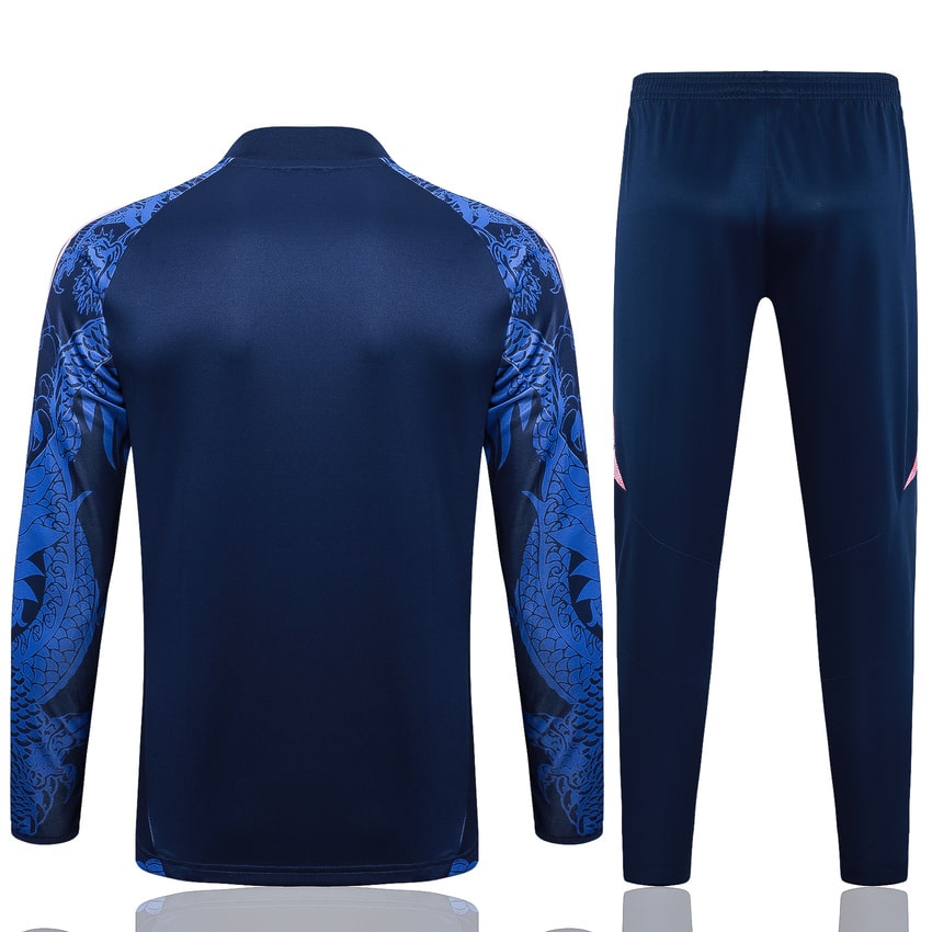 Survetement Real Madrid Training 2024 2025 Bleu Motif – Image 4