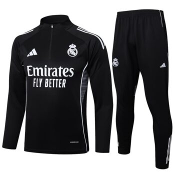 Survetement Real Madrid Training 2024 2025 Noir Sombre
