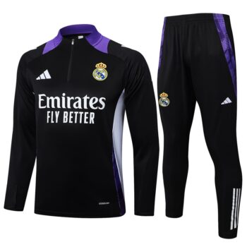 Survetement Real Madrid Training 2024 2025 Noir Violet