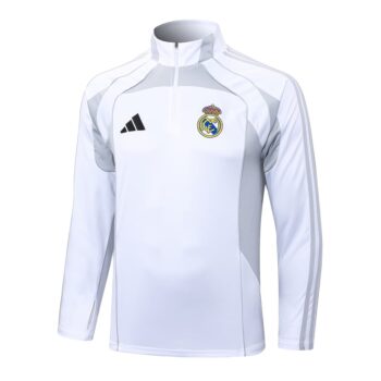 Alternative view of Survetement Real Madrid Training 2025 2026 Blanc Gris