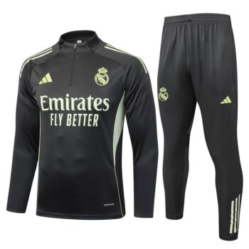 Survetement Real Madrid Training 2025 2026 Noir Jaune
