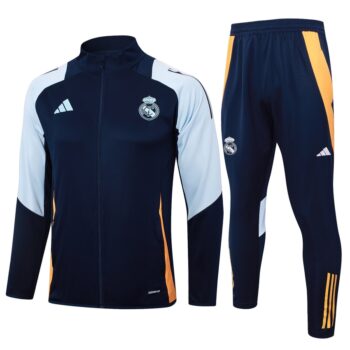 Survetement Real Madrid Veste 2024 2025 Bleu Blanc