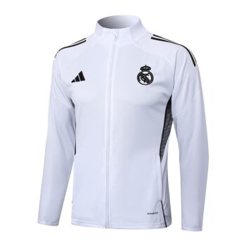 Alternative view of Survetement Real Madrid Veste 2025 2026 Blanc Clair
